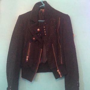 Polyester/wool jacket